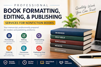 format, index and proofread your nonfiction book professionally