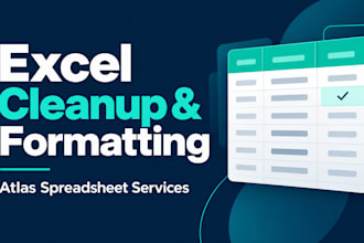 clean and format your excel spreadsheet