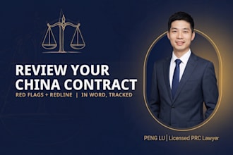 review and redline your china supplier contract or nnn