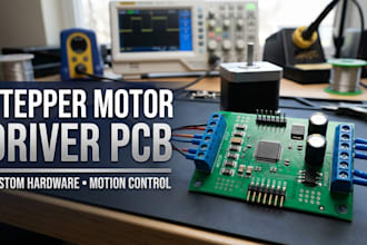 design custom stepper motor driver pcb with nema 17 motor driver motion control