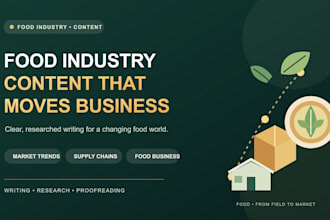 write food industry content