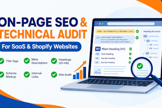 do on page and technical SEO audit for saas