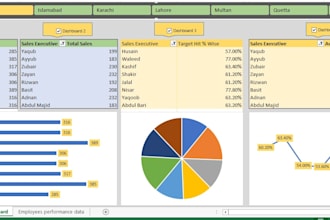create an excel dashboard and reports
