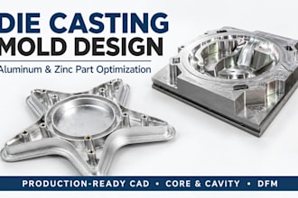 design die casting molds and optimize aluminum zinc part for production
