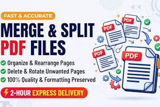 merge, split, organize, and rearrange your PDF files quickly