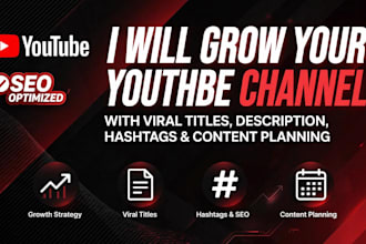 grow your youtube channel organically with seo
