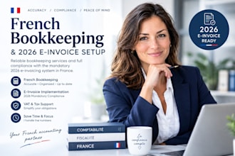 do french bookkeeping and implement the mandatory 2026 e invoice setup
