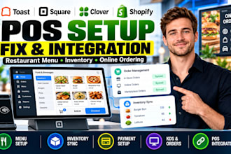 fix setup toast pos square pos clover shopify restaurant menu pos integration