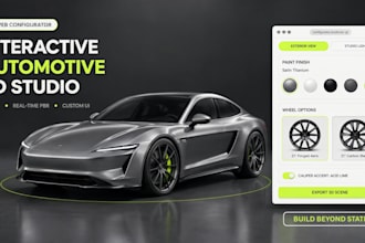 build an interactive 3d webgl product configurator for evs and products