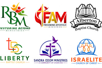 create a modern and religious stunning church logo design for your