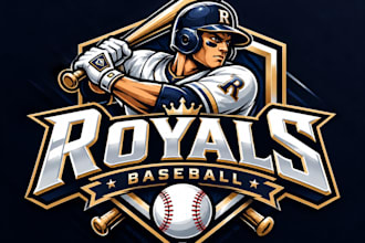 design a professional baseball team logo and sports mascot