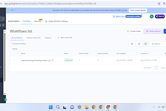 set up gohighlevel CRM workflows and automation