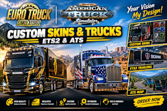 convert 3d models for ets2 and ats game mods