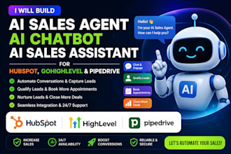 build ai sales agent custom ai agent ai chatbot sales assistant in hubspot crm