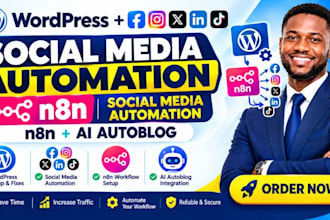 wordpress social media automation n8n social media automation n8n ai autoblog