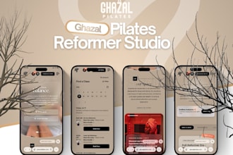 design a boutique pilates website with booking integrations