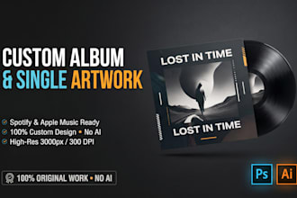 design professional album, ep, or single cover art