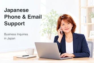 contact japanese businesses by phone or email on your behalf