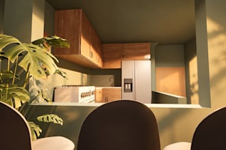 create 3d interior design and realistic room renders