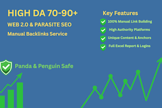do manual web 2 0 and parasite seo backlinks