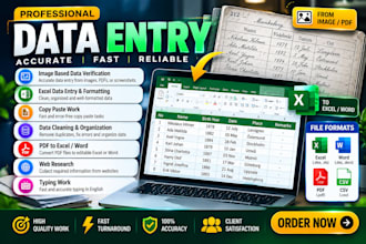do accurate image based data verification and excel data entry