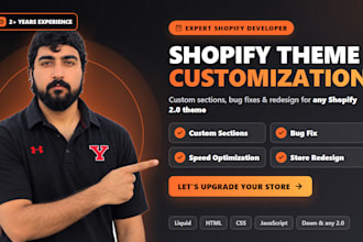 do shopify theme customization and shopify store redesign