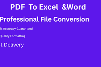 convert PDF to excel, PDF to word and do copy paste work