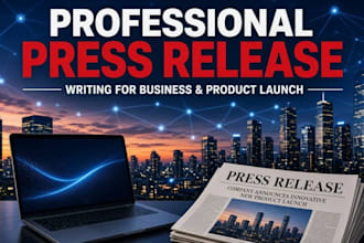 write, do press release distribution, article brand awareness online publishing