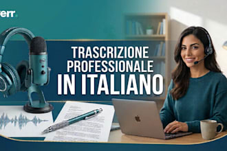 do accurate italian audio or video transciption