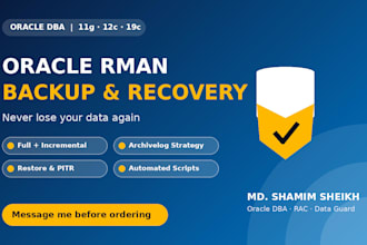 setup oracle rman backup and recovery strategy for your database