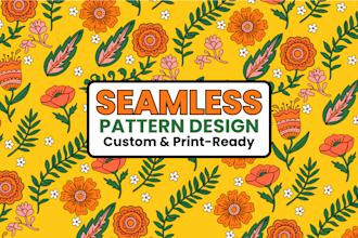 design seamless repeat pattern for fabric and textile