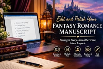 edit and polish your fantasy romance manuscript