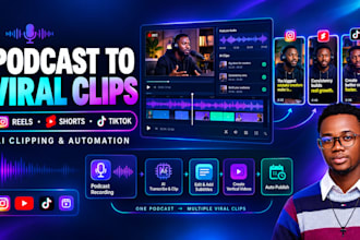 automate podcast to reels shorts and tiktok clips opusclip descript capcut make