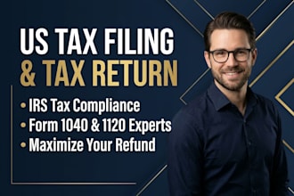 do US tax filing, USA tax return, and be your expert USA tax advisor