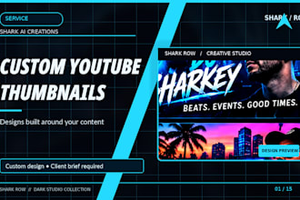 design a custom youtube thumbnail that fits your video and brand