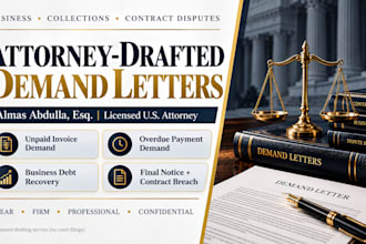 prepare a business debt recovery demand letter