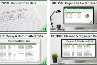 do fast, accurate data entry for your proyect