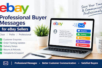 write professional ebay buyer messages for customer support