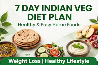 create simple veg diet plan