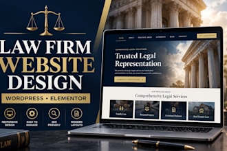 design a law firm website for lawyers and attorneys