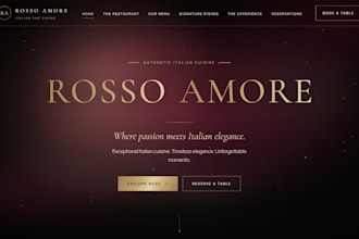 design a modern luxury restaurant menu