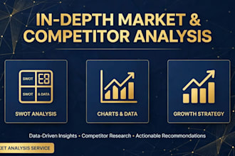 do in depth market analysis competitor research and industry report