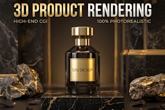 create photorealistic 3d product rendering for cosmetics
