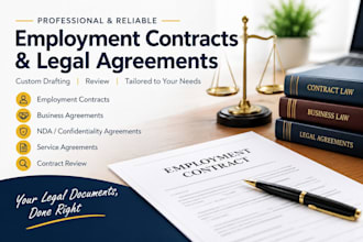 draft professional employment contracts and legal agreements