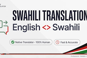 translate english to swahili and swahili to english