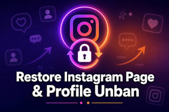 restore instagram page, ig profile unbanning issues