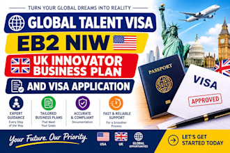 write global talent visa, eb2 niw, UK innovator business plan, visa application