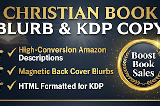 write an engaging christian book blurb and amazon kdp description