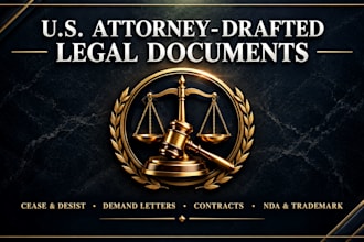 draft legal contract agreement nda and trademark assignment