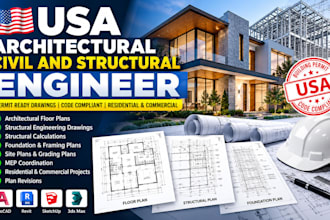 usa architectural civil and structural engineer city permit